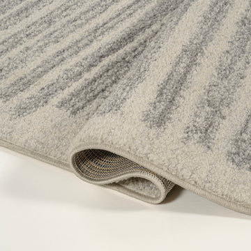 Khalil Modern Berber Stripe Area Rug